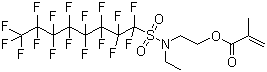 2-(N-Ethylperfluorooctanesulfonamido)ethyl methacrylate molecular structure (CAS 376-14-7)