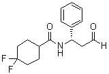 4,4-Difluoro-N-((1S)-3-oxo-1-phenylpropyl)cyclohexanecarboxamide molecular structure (CAS 376348-78-6)