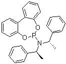 结构式 CAS# 376355-58-7, N,N-二[(1S)-1-苯基乙基]-二苯并[d,f][1,3,2]二氧杂磷杂卓-6-胺