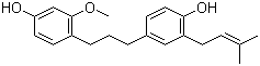 1-(4-Hydroxy-2-methoxyphenyl)-3-(4-hydroxy-3-prenylphenyl)propane molecular structure (CAS 376362-03-7)