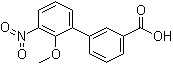 2'-Methoxy-3'-nitro-[1,1'-biphenyl]-3-carboxylic acid molecular structure (CAS 376591-94-5)