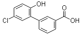 5'-Chloro-2'-hydroxy-[1,1'-biphenyl]-3-carboxylic acid molecular structure (CAS 376592-57-3)