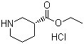 结构式 CAS# 37675-19-7, (R)-哌啶-3-甲酸乙酯盐酸盐