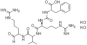 Antipain dihydrochloride molecular structure (CAS 37682-72-7)