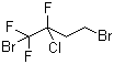 结构式 CAS# 378-13-2, 2-氯-1,4-二溴-1,1,2-三氟丁烷