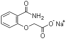 structure of CAS# 3785-32-8, Sodium (2-carbamoylphenoxy)acetate;Sodium [2-(aminocarbonyl)phenoxy]acetate