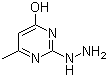 结构式 CAS# 37893-08-6, 2-肼基-6-甲基嘧啶-4-醇