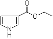 结构式 CAS# 37964-17-3, 1H-吡咯-3-羧酸乙酯