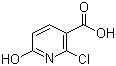 结构式 CAS# 38025-90-0, 2-氯-6-羟基烟酸