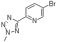结构式 CAS# 380380-64-3, 5-溴-2-(2-甲基-2H-四氮唑-5-基)吡啶