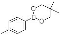 结构式 CAS# 380481-66-3, 4-甲基苯硼酸新戊二醇酯