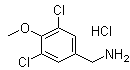 结构式 CAS# 38057-59-9, 3,5-二氯-4-甲氧基苯甲胺盐酸盐