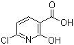 结构式 CAS# 38076-76-5, 6-氯-2-羟基烟酸