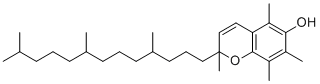 2,5,7,8-Tetramethyl-2-(4,8,12-trimethyltridecyl)-2H-1-benzopyran-6-ol molecular structure (CAS 3808-26-2)