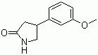 4-(3'-Methoxyphenyl)-2-pyrrolidinone molecular structure (CAS 38175-34-7)