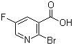 2-Bromo-5-fluoro-3-pyridinecarboxylic acid molecular structure (CAS 38186-89-9)