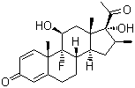 Desoximetasone molecular structure (CAS 382-67-2)