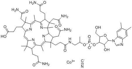 Cyanocobalamin-d-carboxylic acid molecular structure (CAS 38218-55-2)