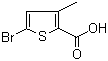 structure of CAS# 38239-45-1, 5-Bromo-3-methylthiophene-2-carboxylic acid