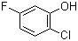 结构式 CAS# 3827-49-4, 2-氯-5-氟苯酚