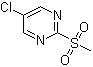 structure of CAS# 38275-47-7, 2-(Methylsulfonyl)-5-chloropyrimidine;5-Chloro-2-(methylsulfonyl)pyrimidine