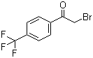 2-Bromo-4'-(trifluoromethyl)acetophenon molecular structure (CAS 383-53-9)