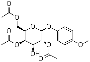 4-Methoxyphenyl beta-D-galactopyranoside 2,4,6-triacetate molecular structure (CAS 383905-62-2)
