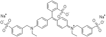 Erioglaucine disodium salt molecular structure (CAS 3844-45-9)