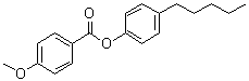 structure of CAS# 38444-13-2, 4-Amylphenyl 4'-methoxybenzoate;4-Pentylphenyl 4-methoxybenzoate; 4-Pentylphenyl 4-methyloxybenzoate; 4-n-Pentylphenyl p-anisate; ME 10.5; N 86; Nematel 105; p-Amylphenyl p-methoxybenzoate; p-Pentylphenyl p-anisate; p-Pentylphenyl p-methoxybenzoate