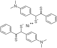 structure of CAS# 38465-55-3, Bis(4-dimethylaminodithiobenzil)nickel;Bis[1-[4-(dimethylamino)phenyl]-2-phenylethylene-1,2-dithiolato(2-)-S,S']nickel