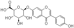 Daidzein-7-glucuronide molecular structure (CAS 38482-80-3)