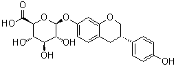 Equol glucuronide molecular structure (CAS 38482-82-5)