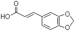 structure of CAS# 38489-76-8, (2E)-3-(1,3-Benzodioxol-5-yl)-2-propenoic acid