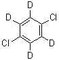 结构式 CAS# 3855-82-1, 1,4-二氯苯-d<sub>4</sub>