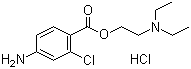 Chloroprocaine hydrochloride  molecular structure (CAS 3858-89-7)