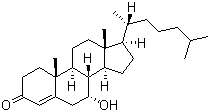 7-Hydroxy-4-cholesten-3-one molecular structure (CAS 3862-25-7)