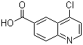 结构式 CAS# 386207-77-8, 4-氯喹啉-6-羧酸