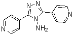 structure of CAS# 38634-05-8, 4-Amino-3,5-bis(4-pyridyl)-1,2,4-triazole;3,5-Di-4-pyridinyl-4H-1,2,4-triazol-4-amine