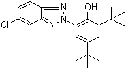 2-(2'-Hydroxy-3',5'-di-tert-butylphenyl)-5-chlorobenzotriazole molecular structure (CAS 3864-99-1)