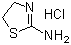结构式 CAS# 3882-98-2, 2-氨基-2-噻唑啉盐酸盐