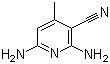 structure of CAS# 38841-52-0, 2,6-Diamino-3-cyano-4-methylpyridine;2,6-Diamino-4-methyl-3-pyridinecarbonitrile