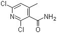 2,6-Dichloro-4-methyl-3-pyridinecarboxamide molecular structure (CAS 38841-54-2)