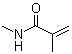 structure of CAS# 3887-02-3, N-Methylmethacrylamide;N,2-Dimethylpropenamide