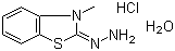 3-Methyl-2-benzothiazolinone hydrazone hydrochloride monohydrate molecular structure (CAS 38894-11-0)