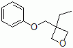 结构式 CAS# 3897-65-2, 3-乙基-3-(苯氧基甲基)氧杂环丁烷