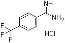 structure of CAS# 38980-96-0, 4-(Trifluoromethyl)benzamidine hydrochloride;4-(Trifluoromethyl)benzenecarboximidamide hydrochloride