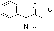 1-氨基-1-苯基丙酮盐酸盐分子结构 (CAS 3904-16-3)