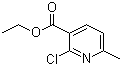2-氯-6-甲基烟酸乙酯分子结构 (CAS 39073-14-8)