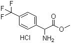 Methyl amino[4-(trifluoromethyl)phenyl]acetate hydrochloride molecular structure (CAS 390815-48-2)