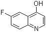 structure of CAS# 391-78-6, 6-Fluoro-4-quinolinol;6-Fluoro-4-hydroxyquinoline
